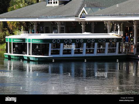 Glass bottom boats at Silver Springs State Park Florida Stock Photo - Alamy