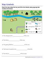 Map Symbols Worksheets - Worksheets Library