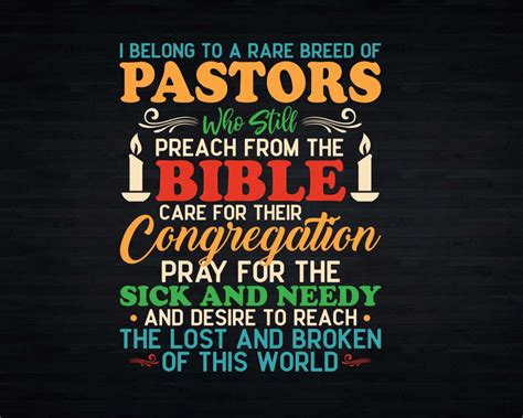 I Belong To A Rare Breed Of Pastors Minister Clergy Pastor Svg Png