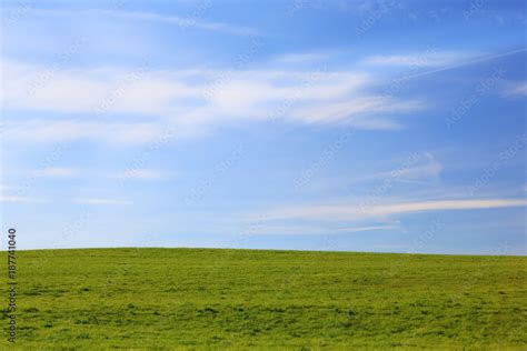 Abstract Of Sky And Green Ground Background Stock Photo Adobe Stock