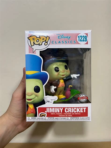 Funko Pop Pinocchio Jiminy Cricket On Leaf Disney Classics 1228 SE