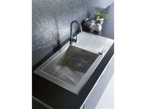 Evier 1 Grand Bac 1 Gouttoir En Inox OPUS Conforama