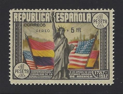 Spanje 1938 U S Constitution stamp Aéreo 5 PTS with Catawiki