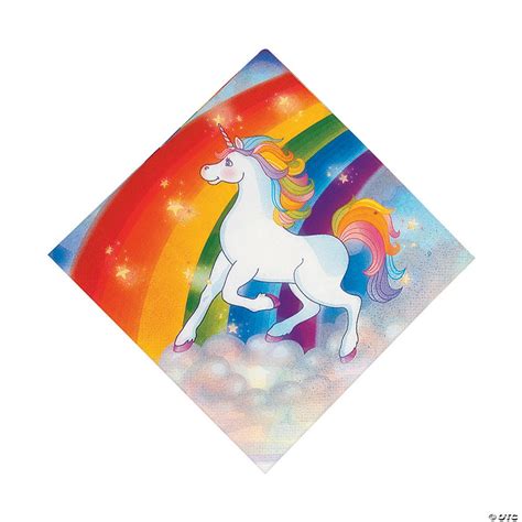 Unicorn Luncheon Napkins 16 Pc Oriental Trading