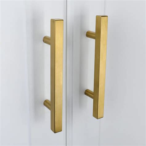 Buy Haliwu Pack Gold Cabinet Pulls Kitchen Cabinet Handles Brushed