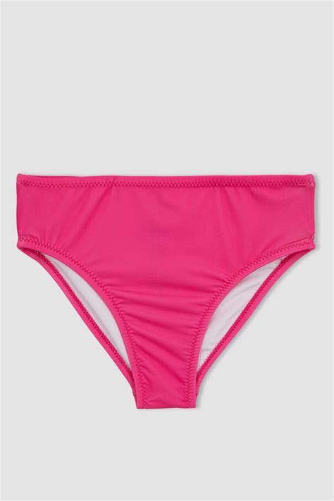 Pembe Kız Çocuk Genç Kız Kız Çocuk Desenli Bikini Takım DeFacto