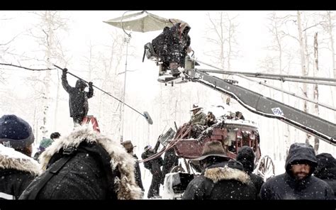 Behind The Scenes Of The Hateful Eight Mm Filming