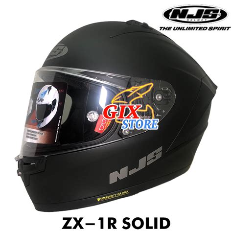 Jual Njs Zx R Helm Full Face Solid Shopee Indonesia