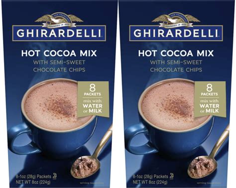 Ghirardelli Hot Cocoa With Semi Sweet Chocolate Chips 16 Packets Buy Now With Express