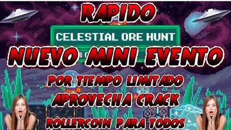 Rollercoin Nuevo Mini Evento Celestial Ore Hunt Rollercoin