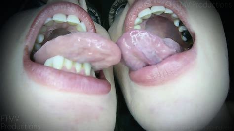 Lesbian Tongue Kiss Between Friends