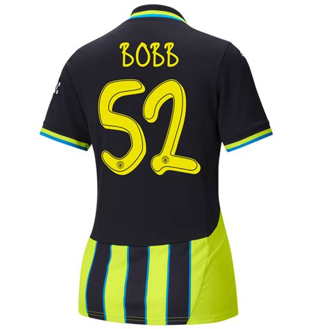 Womens Manchester City Away Jersey 202425 With Bobb 52 Printing