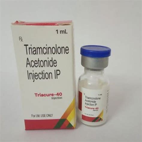 Triacure 40 Triamcinolone Acetonide Injection Ip Packaging Size 1 Ml Packaging Type Vial Rs