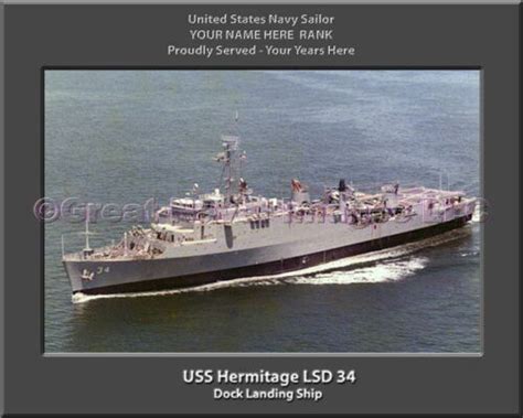 USS Hermitage LSD 24 : Personalized Navy Ship Photo ⋆ US Navy Veteran Memories