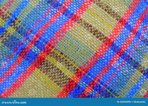 Texture Of Woven Picnic Blanket Stock Photo 25039098