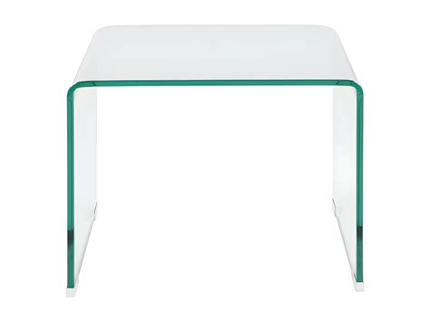 Table De Chevet Design En Verre Tremp Courb Suzana