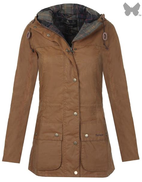 Barbour Heritage Ladies Vintage Durham Wax Jacket Buckthorn Brown Lwx0260ye71 Ladies