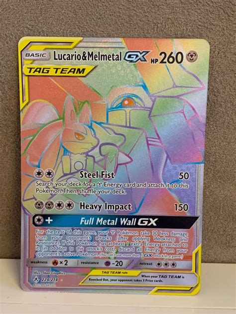 Lucario Melmetal GX ENG Unbroken Bonds Pokemon 224 214 Kaufen Auf