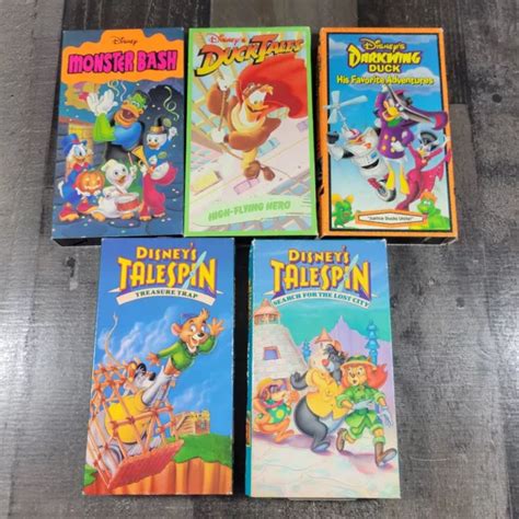 1990s Disney Ducktales Darkwing Duck Talespin Monster Bash Vhs Lot Of 5 4049 Picclick Ca