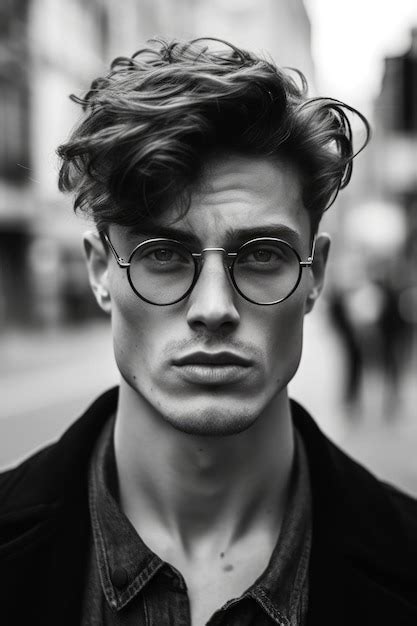 The best round glasses for men | Premium AI-generated image