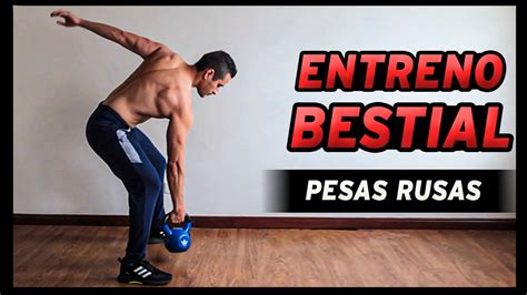 Entreno Bestial Rutina De Kettlebell O Pesas Rusas Para Un Tren