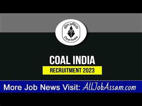 Coal India MT Recruitment 2023 Notification And Online Application