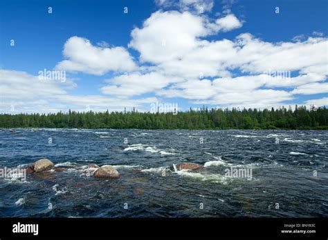 Tornefors, Tornio River, Sweden Stock Photo - Alamy