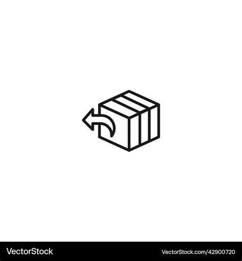 return filled  icon linear style sign vector image