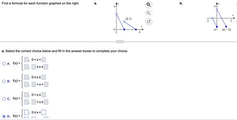 Solved Find A Formula For Each Function Graphed On The Chegg