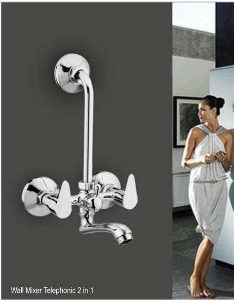 Double Handle Wall Mixer Telephonic For Bathroom Fitting At Rs In