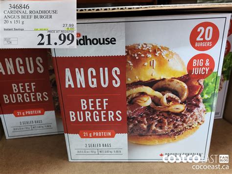 Cardinal Roadhouse Angus Beef Burger X G Instant