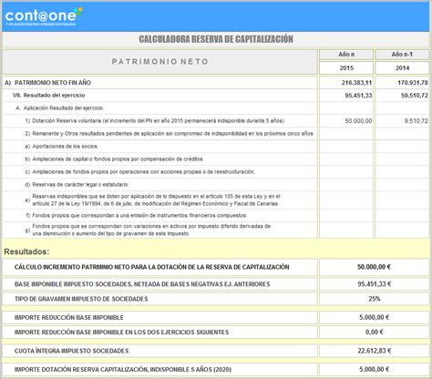 Como Contabilizar Y Calcular La Reserva De Capitalizaci N