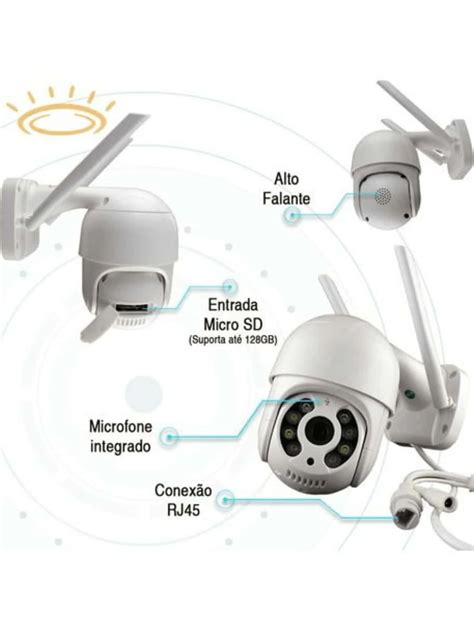 Kit C Mera De Seguran A Externa A Resistente Prova D Gua Wifi