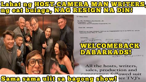 Lahat Ng Host Camera Man Writers Ng Eat Bulaga NAG RESIGN NA DIN