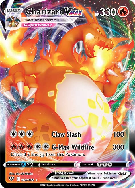 Serebii net Pokémon Card Database Darkness Ablaze 20 Charizard VMAX