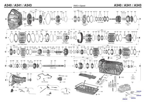 A343F Transmission Parts Repair Guidelines Problems Manuals