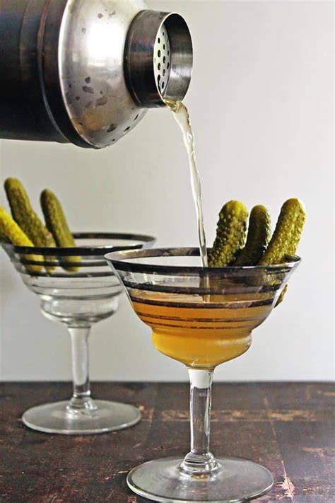 Dill pickle vodka martini | Rhubarbarians