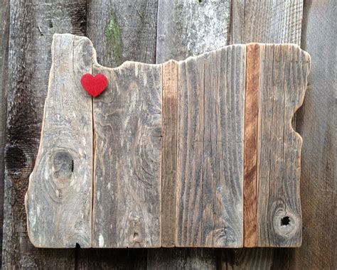 Oregon Wood Sign Rustic Oregon Board Wooden By Stonewoodrustics