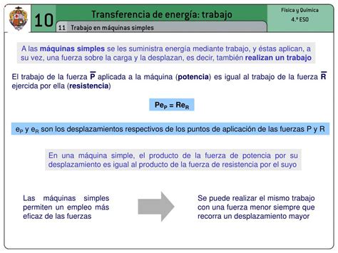 Ppt Transferencia De Energ A Trabajo Powerpoint Presentation Free