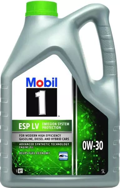 MOBIL 1 ESP LV 0W30 ACEA C2 A5/B5 API SL/SN 4L - Olej silnikowy do 🚗 ...
