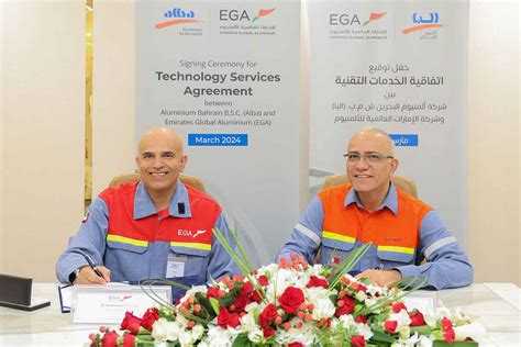 Alba And Ega Sign Technology Service Agreement For Bahraini Companys Reduction Line 6 Arabian