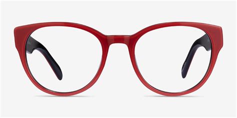 Sarah Round Red Glasses For Women Eyebuydirect Canada