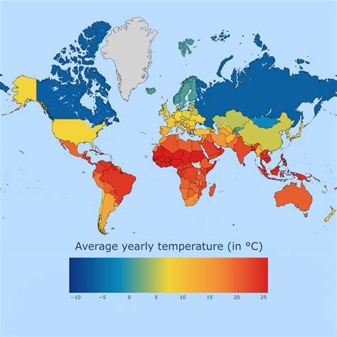 average yearly temperature  country rmaps