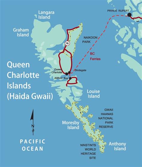 Queen Charlotte Island Map Naoma Vernice