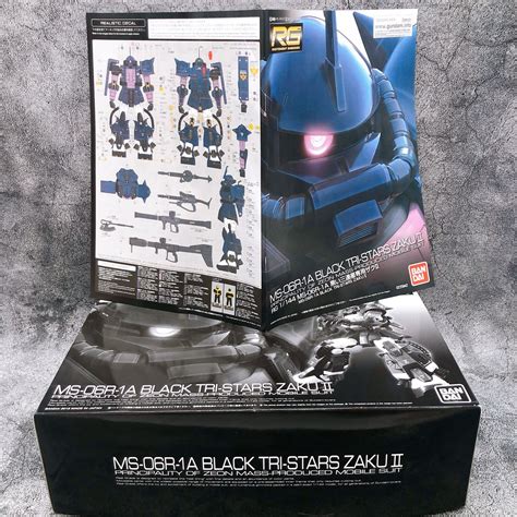 Rg Ms R A Black Tri Stars Zaku Ii Gunpla Premium Bandai Model