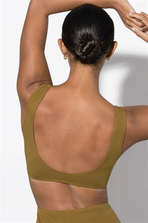 Shop Bikini Tops Mara Hoffman Lira Bikini Top Green Stefanie Prantl