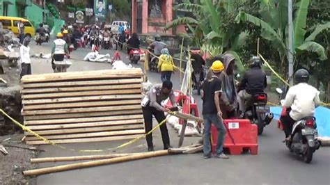 Resmi Perbaikan Jalan Longsor Jalur Penghubung Antar Daerah Di Kota