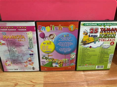 Lagu Anak VCD Karaoke Original for 3pcs, Musik & Media, CD, DVD & Lainnya di Carousell