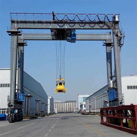 China Electric 40 Ton Rubber Tyred Gantry Crane Manufacturers And