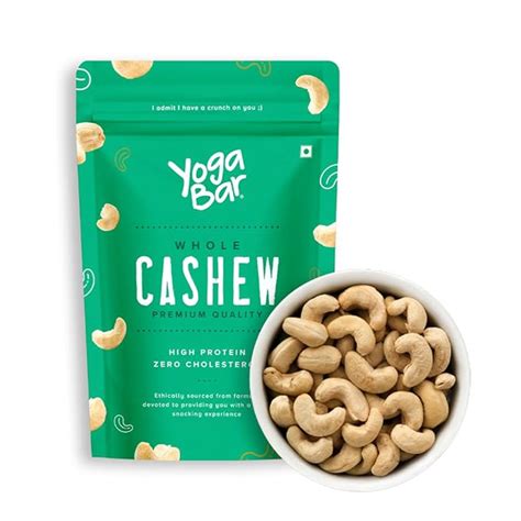 YogaBar Premium Cashews 200g Whole 320 Kaaju 100 Natural King Size